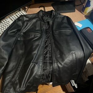 Men's Black Leather Jacket
